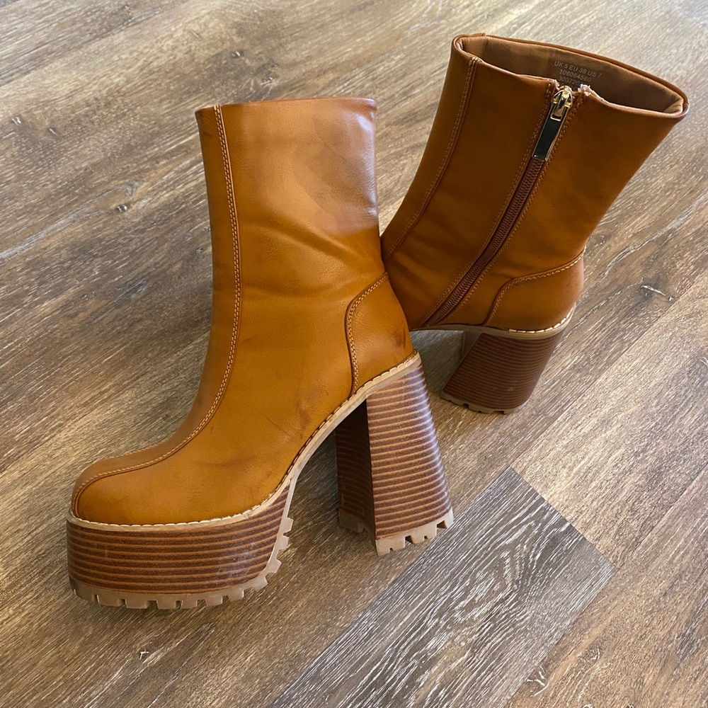 ASOS Emotive platform ankle boots
